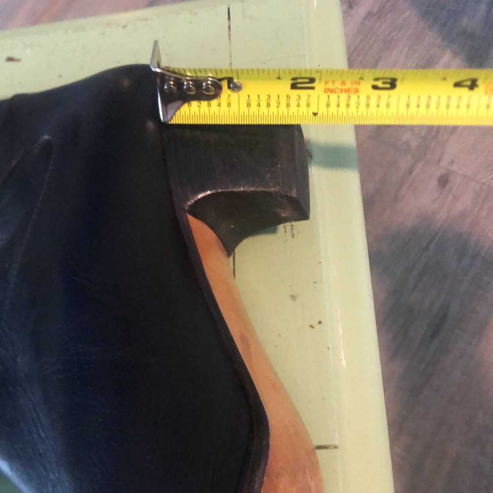 Vintage Black Heeled Boots - Picture 9 of 13